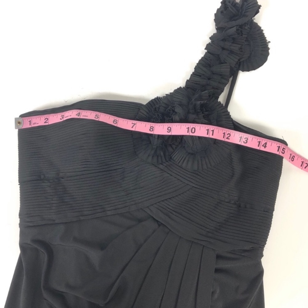 Adrianna Papell formal gown flower dress ruched - Picture 2 of 8